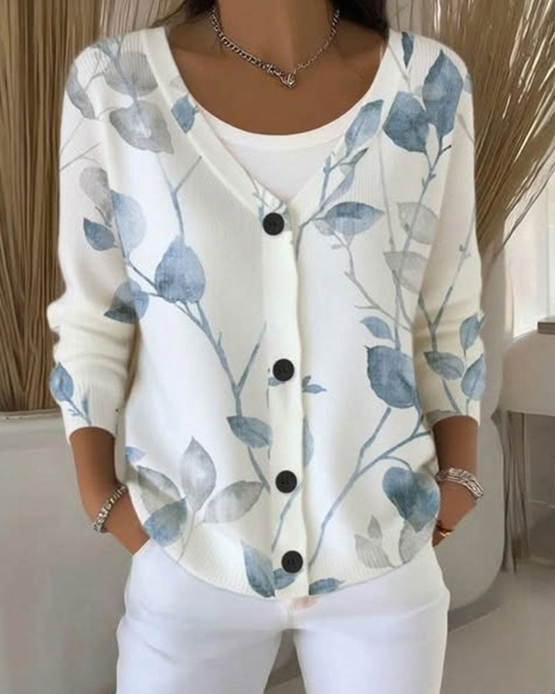 Botanical-Inspired Cardigan