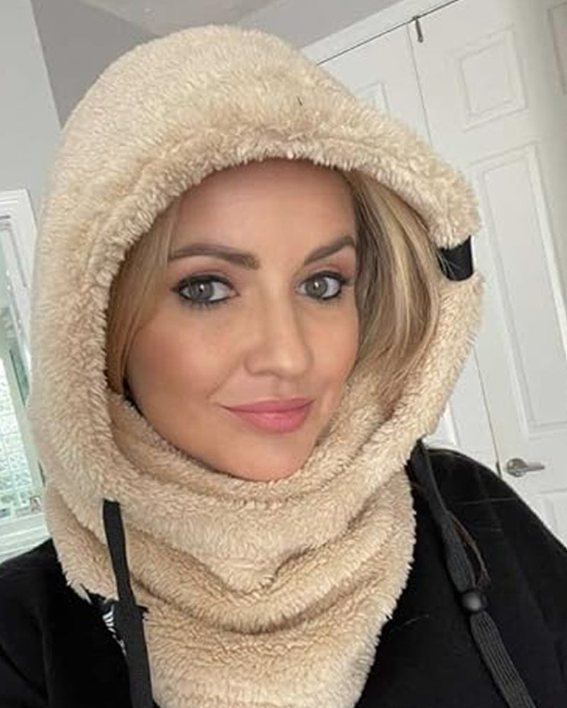 Sherpa hood ski mask