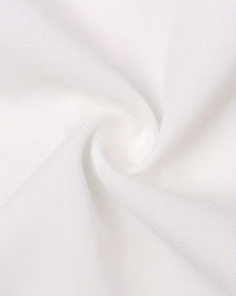 Off-Shoulder Hollow Solid Color Blouse