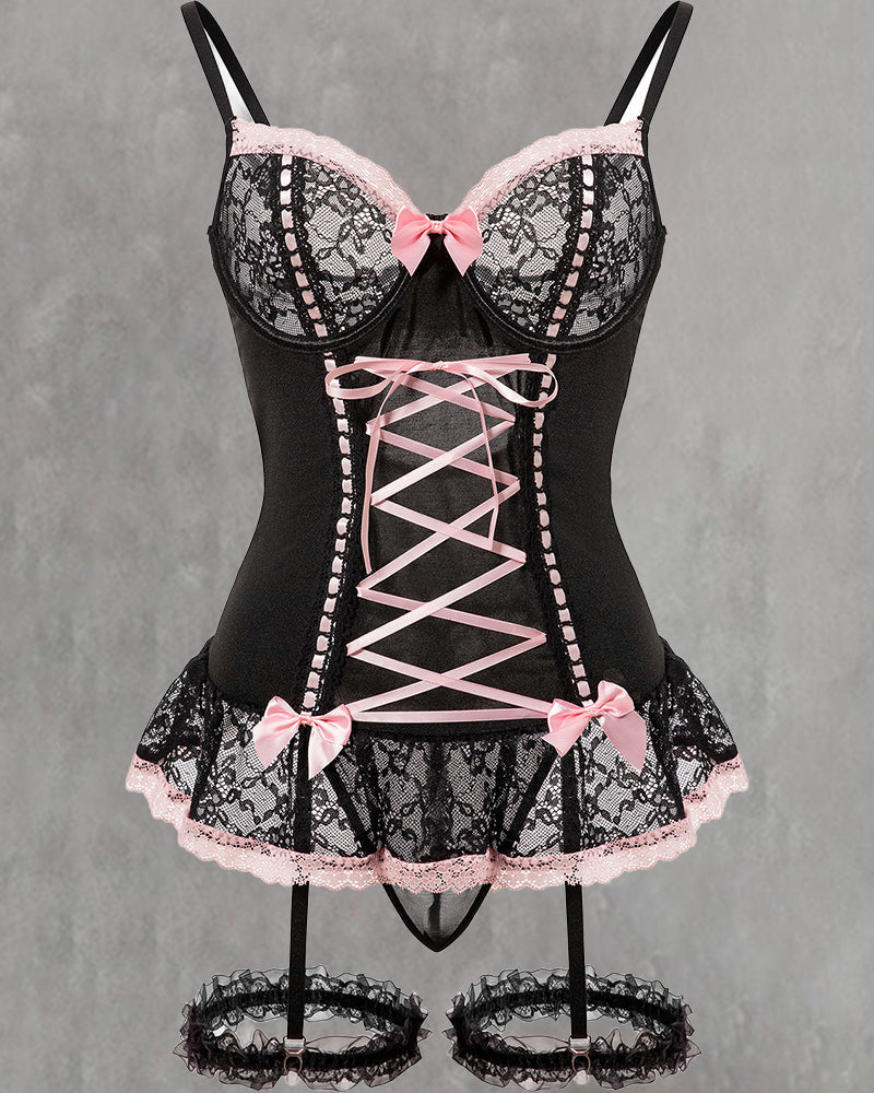 Lace Bow Sexy Lingerie