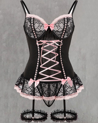 Lace Bow Sexy Lingerie