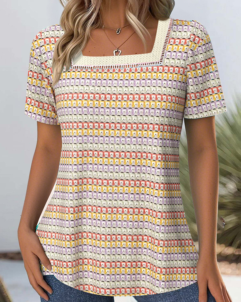 Fashionable Casual Sleeveless Square Neck Blouse