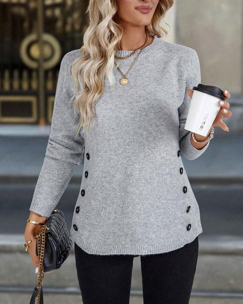 Button-Down Pullover Jumper