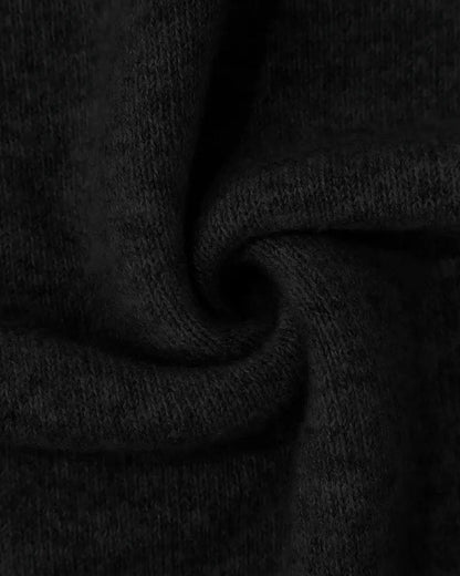 High Neck Patterned Contrast Sweater