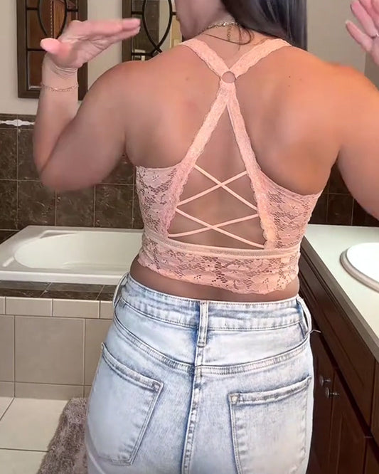 Sexy Lace Solid Color Underwear