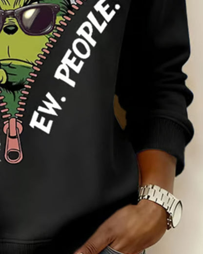 Christmas Printed Casual Sweatshirt