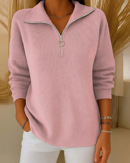 Half-zip Fashion Pullover Jumper