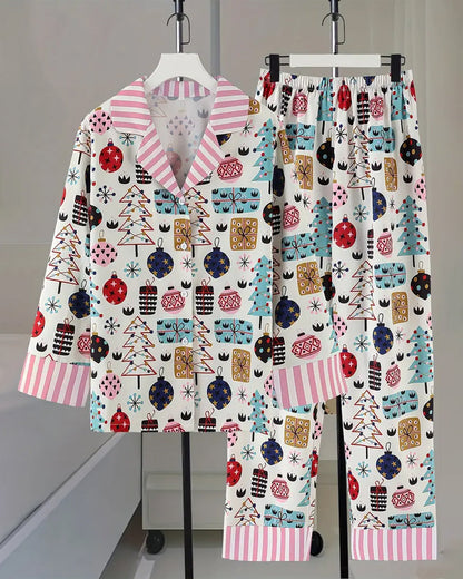 Printed casual home two-piece set