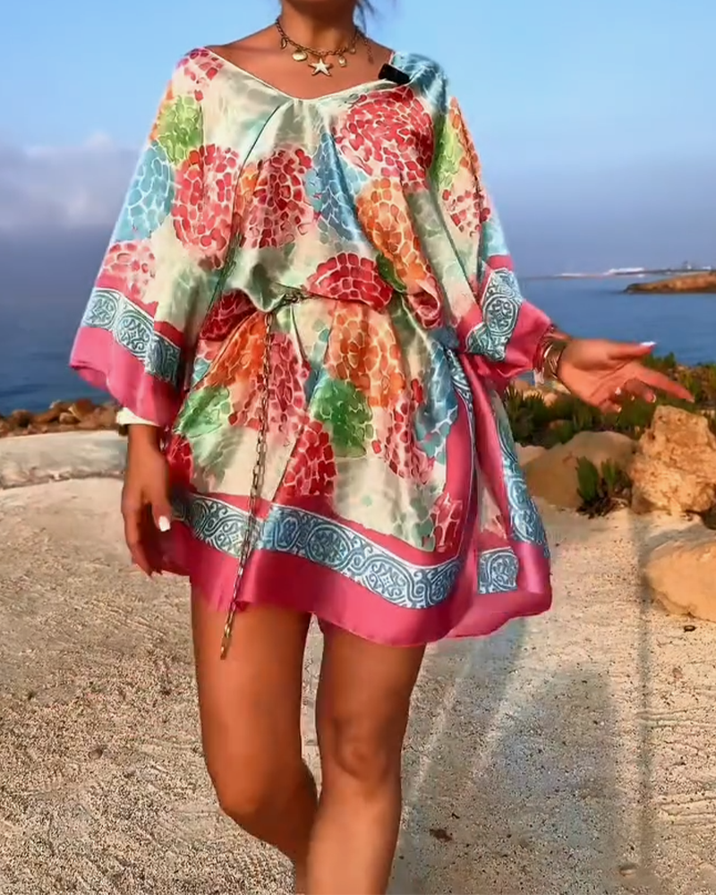 Resort Print Swimsuit Cover Up