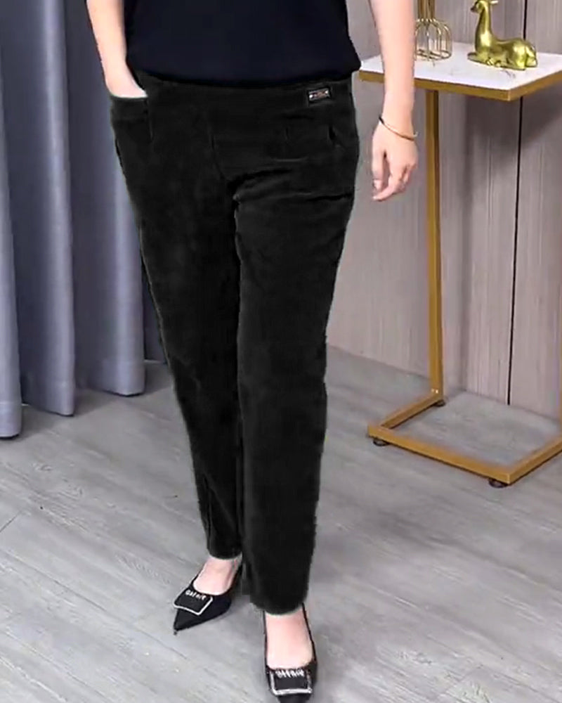 Solid Color Stretch Skinny Pants