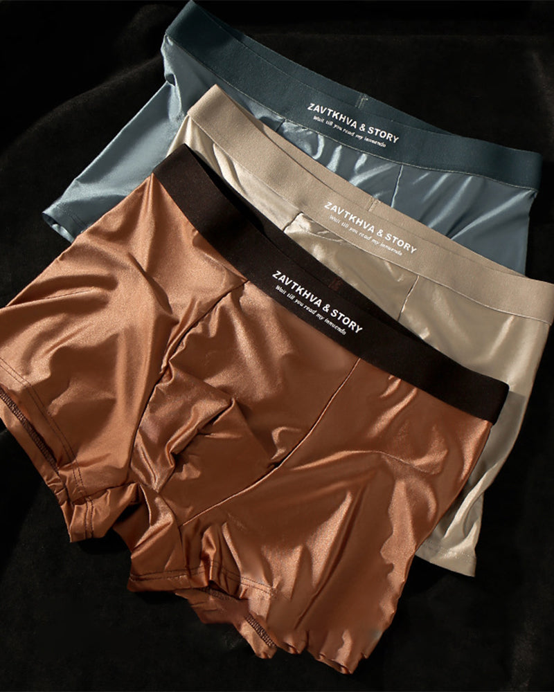 Luxury Ice Silk Men’S Boxer Briefs