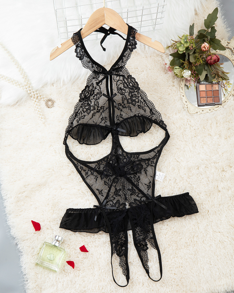 Lace Hollow Sexy One-Piece Underwear