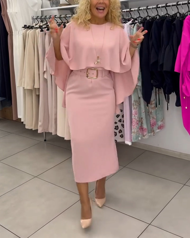 Fashionable Round Neck Elegant Dress