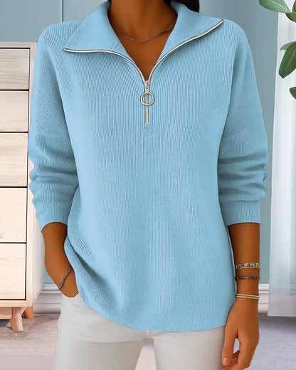 Half-zip Fashion Pullover Jumper