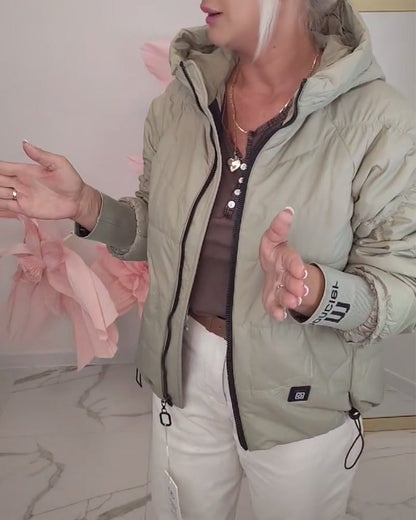 Hooded Short Padded Jacket