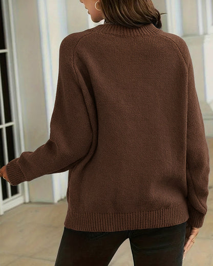 Button-Down Crew Neck Jumper