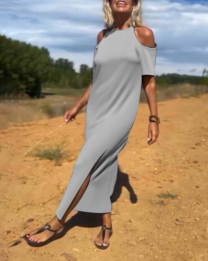 Fashion Casual Off-Shoulder Slim Dress