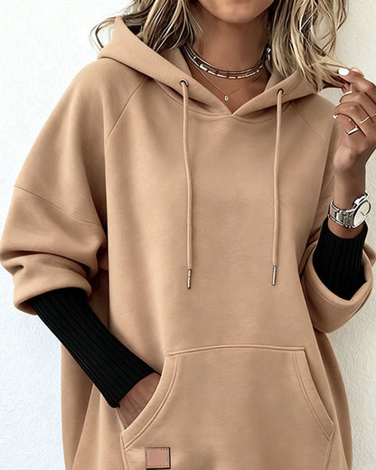 Loose Casual Hooded Sweatshirt