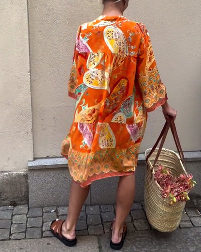 Bohemian Fashion Print Dress