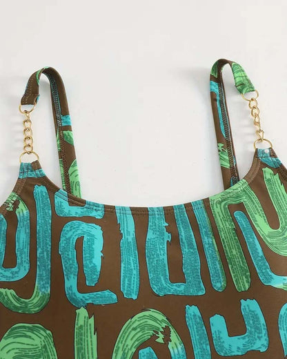 Sexy One-Piece Suspender Swimsuit