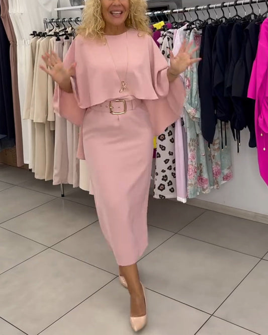 Fashionable Round Neck Elegant Dress