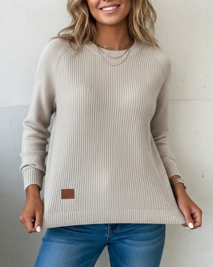 Fashionable Crew Neck Pullover