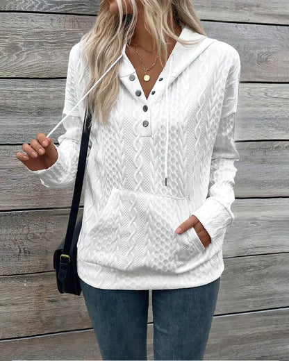 Hooded Drawstring Hoodie