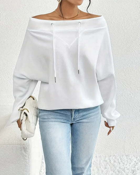 Fashion Solid Color Sweatshirt