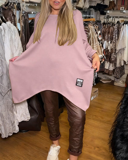 Round - neck Loose - fitting Sweatshirt