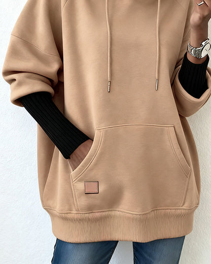 Loose Casual Hooded Sweatshirt