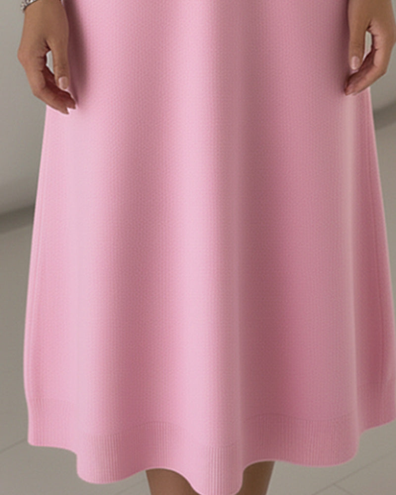 Fashionable Button-Down Lapel Dress