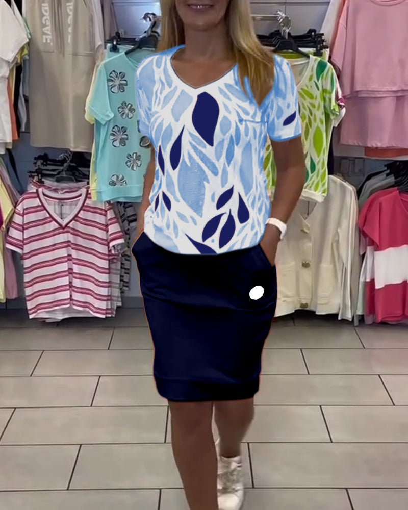 Temperament Commuter Skirt Two-Piece Suit