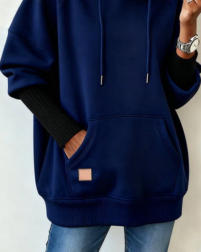 Loose Casual Hooded Sweatshirt