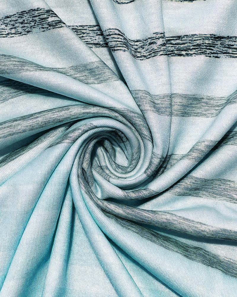 Round Neck Short Sleeve Striped T-Shirt