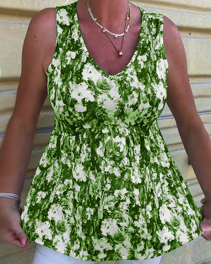 Sexy Printed Sleeveless Tank Top