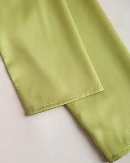 Lapel Straight Shoulder Printed Blouse