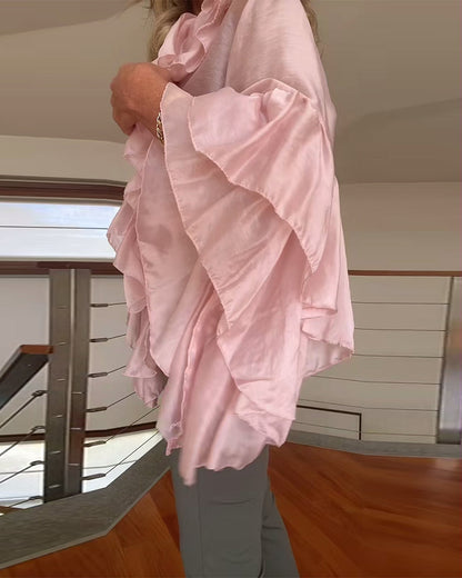 Fashionable Ruffled Blouse