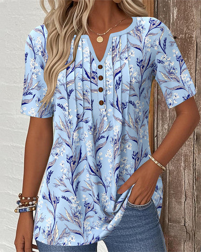 Fresh V-Neck Blouse