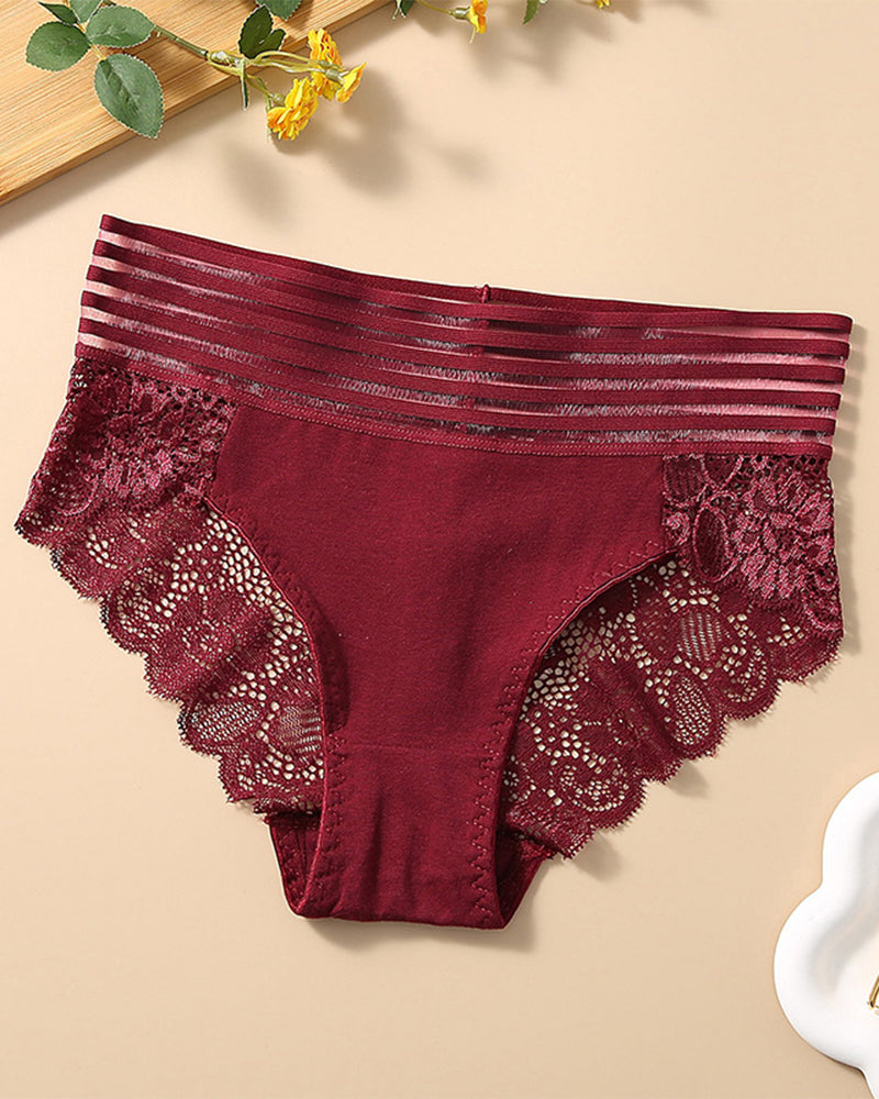 Wide Waist Lace Panties