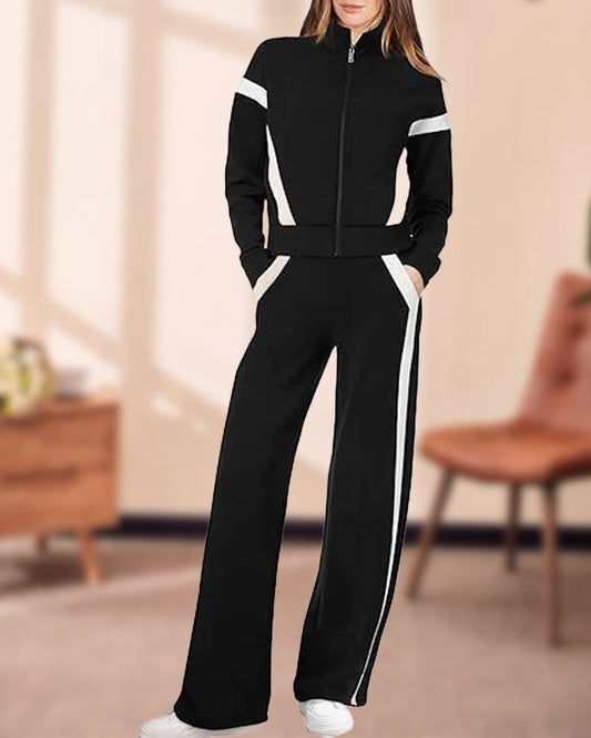 Sporty - Casual Style Two - Piece Set of Jacket and Pants