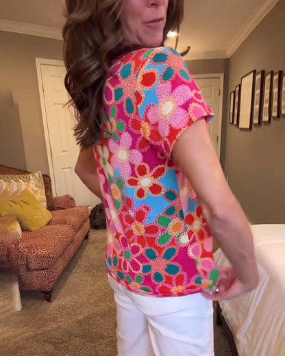 Slim Fit Short Sleeve Printed T-Shirt