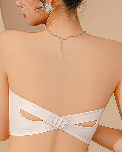 Strapless Solid Color Comfort Bra