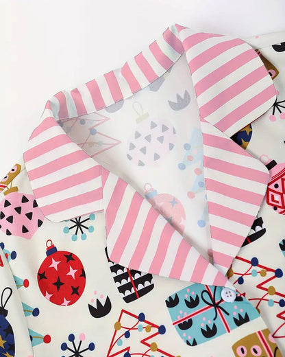 Printed casual home two-piece set