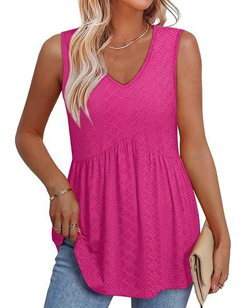 Stylish And Elegant Sleeveless Tank Top