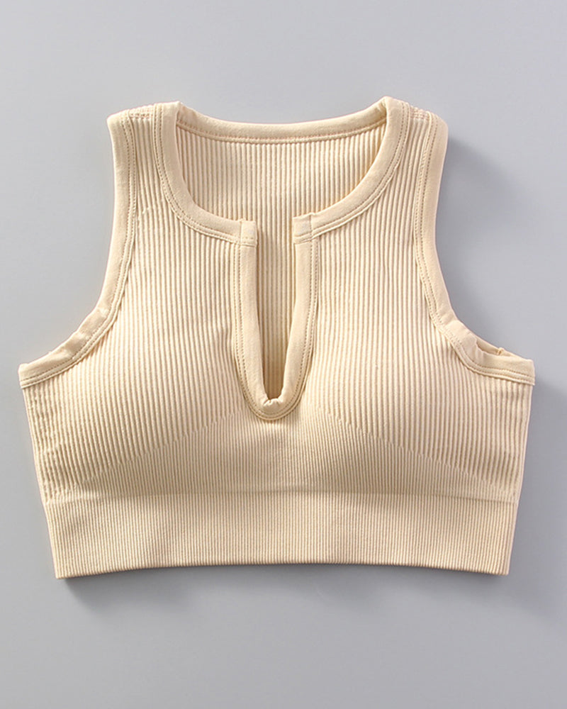 Yoga Sports With Bra Tank Top