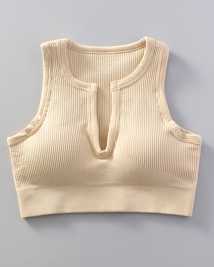 Yoga Sports With Bra Tank Top