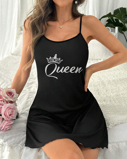 Printed Small Size Camisole Nightdress