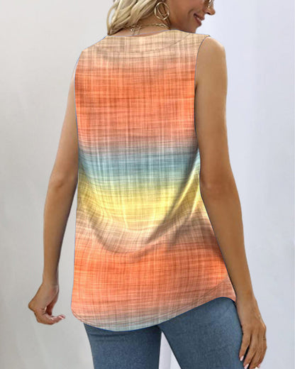 Sleeveless Gradient T-Shirt