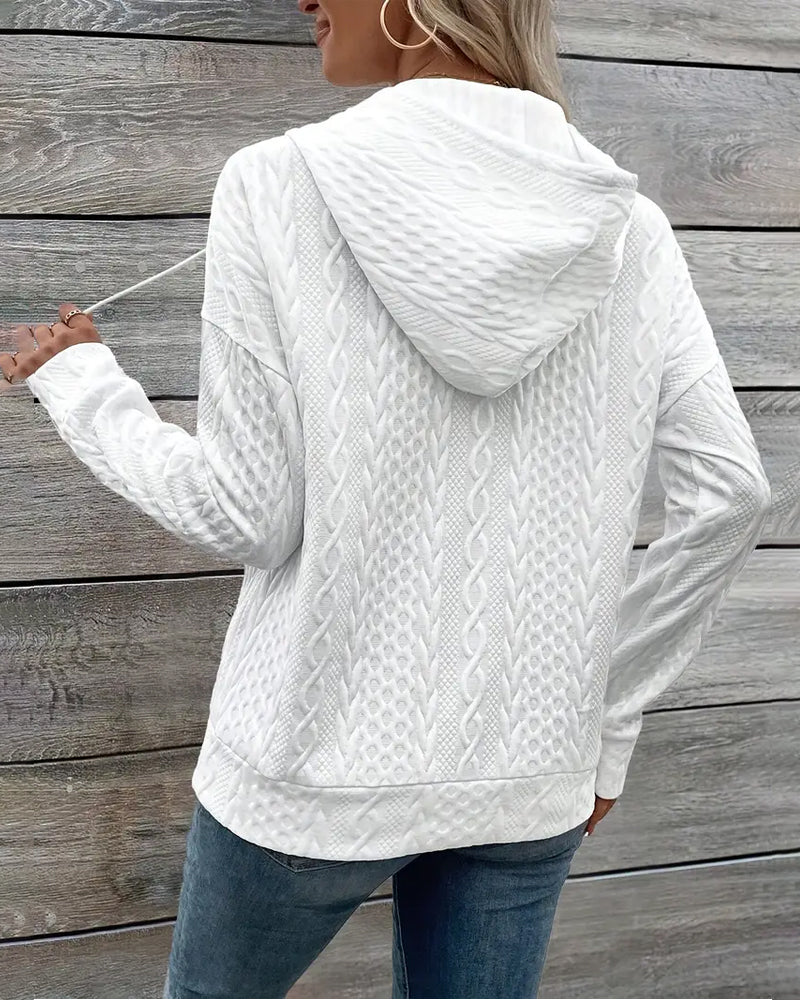 Hooded Drawstring Hoodie