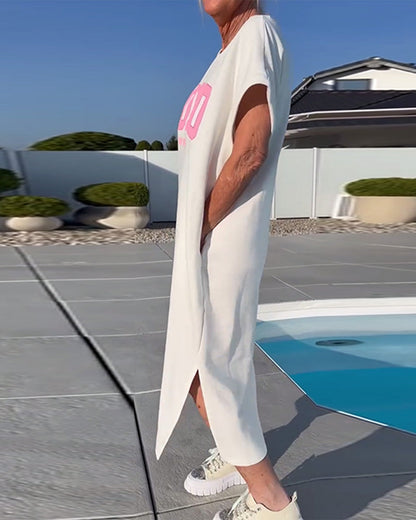 Fashion Loose Slit Dress